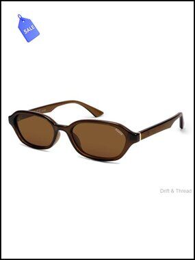 SOJOS Retro Rectangle Polarized Sunglasses UV400 TAC Lenses Full Frame